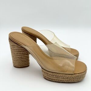 Mercedes Castillo Rocio Clear PVC Espadrille Sandal